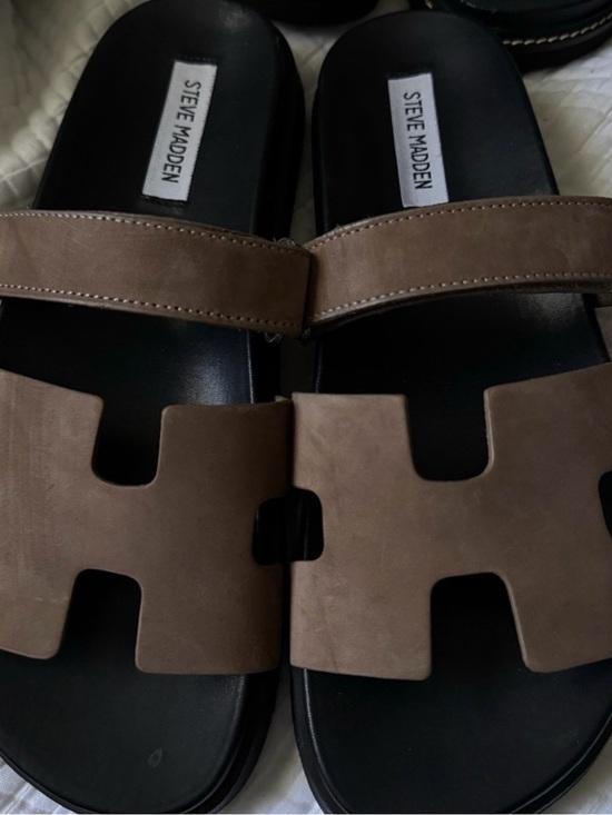 Steve Madden Shoes - Steve Madden Tan Brown women’s Slide Sandals